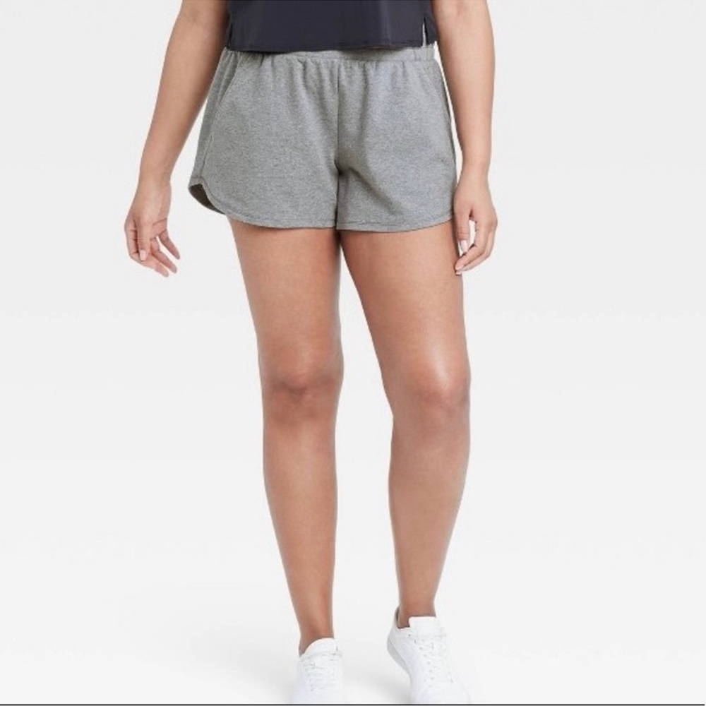 Lounge Shorts High Waist Grey Size XL